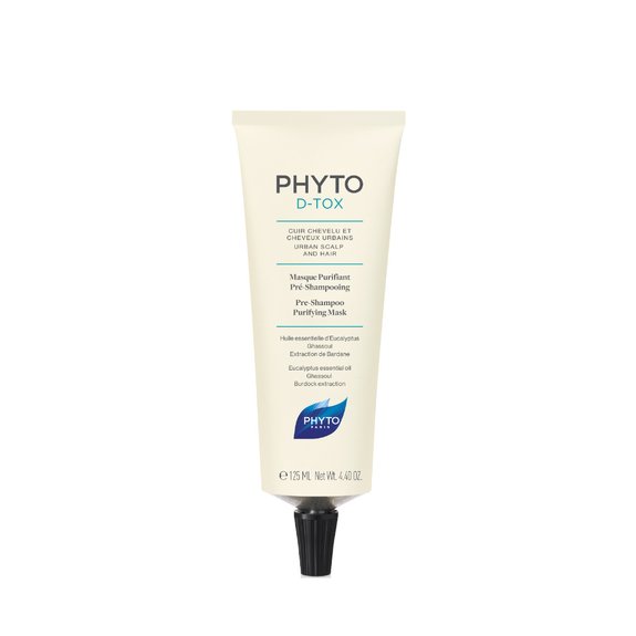 PHYTO D-TOX PURIFYING PRE-SHAMPOO SCALP DETOX MASK 125ml